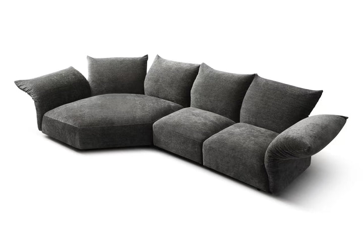Francesco STANDARD Modular Petal Fabric Sofa Grey- Stock Clearance & Limited offer only