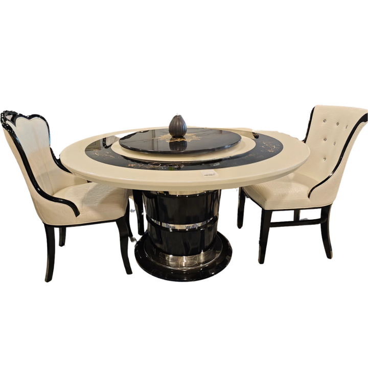 Nuoro Round Marble Dining Table