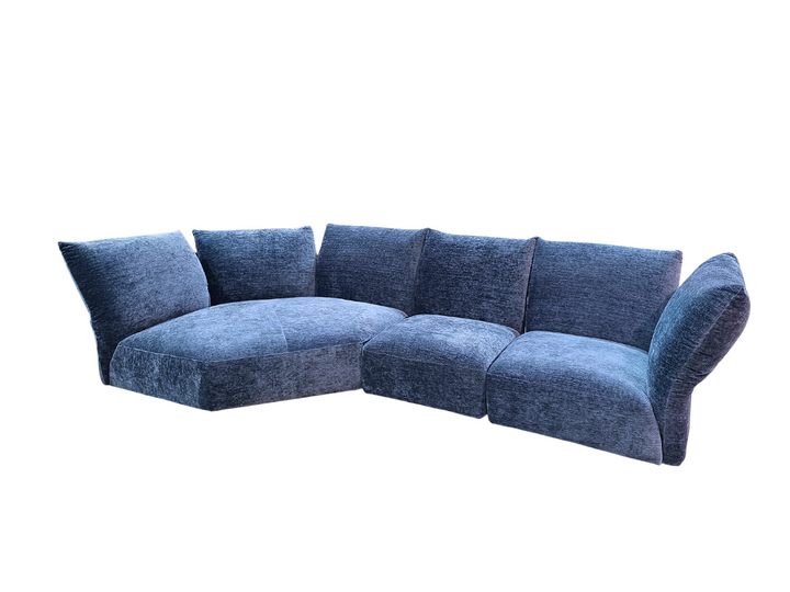 Francesco STANDARD Modular Petal Fabric Sofa Blue-Stock Clearance & Limited offer Only