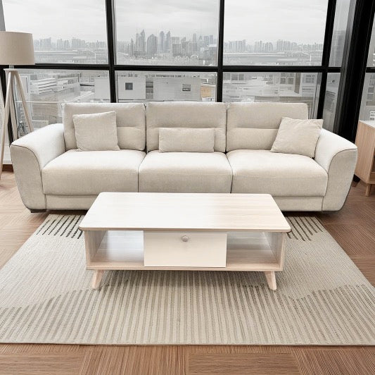 Lesi Three Seat Fabric Sofa