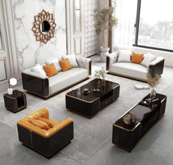 Light Luxury 1+2+3 Piece Leather Sofa Set - Modern Design