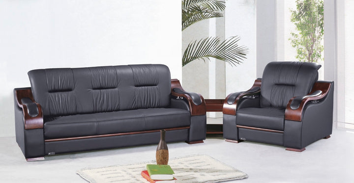 Portsea Comfortable Leather Sofa Set