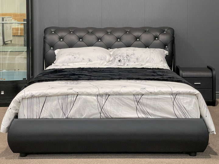 Aubrey Leather Queen Bed Frame / Demo Clearance