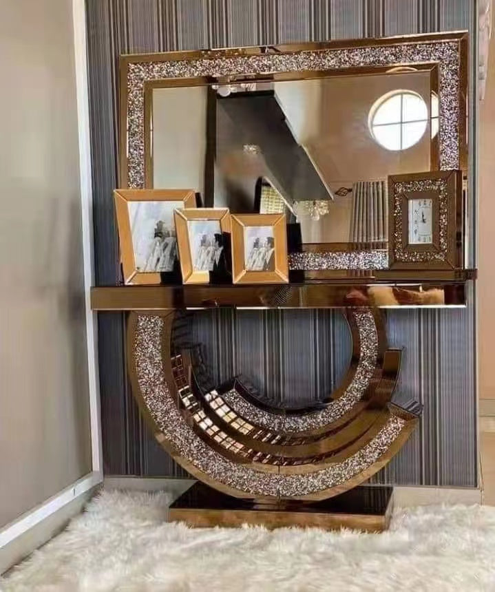 Mirror Surface Console Table Hallway Table (YJT223)