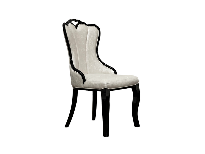 White Wingback Dining Chair (4 saber legs) - set of 2